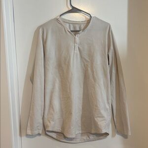 BYLT Basics Men's Off-White Henley Shirt